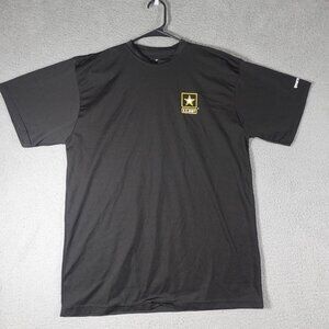 US Army T-Shirt Mens Medium Black Physical Fitness Athleisure